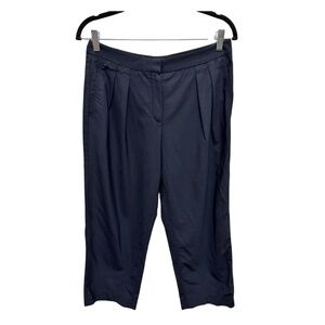 Babaton Cropped Wool Blend Pants Navy